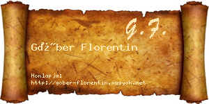 Góber Florentin névjegykártya